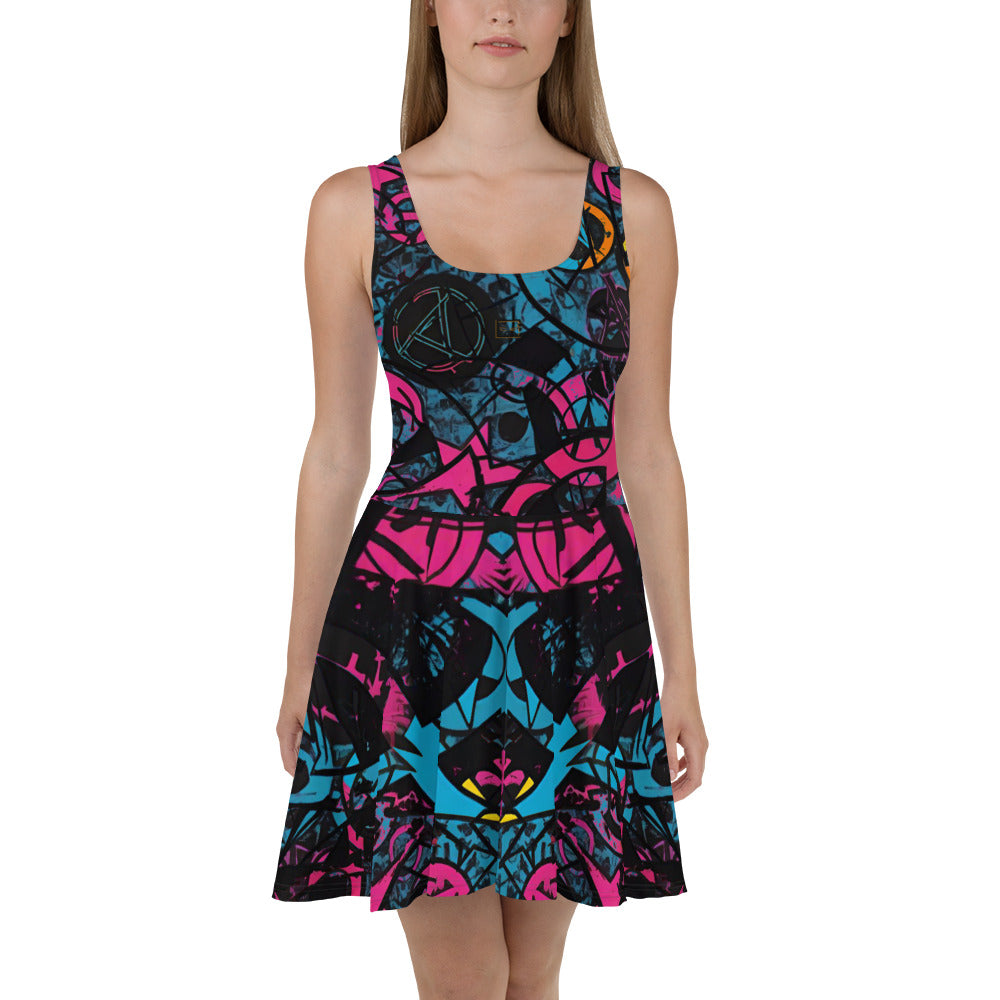 Echoes #2 Skater Dress