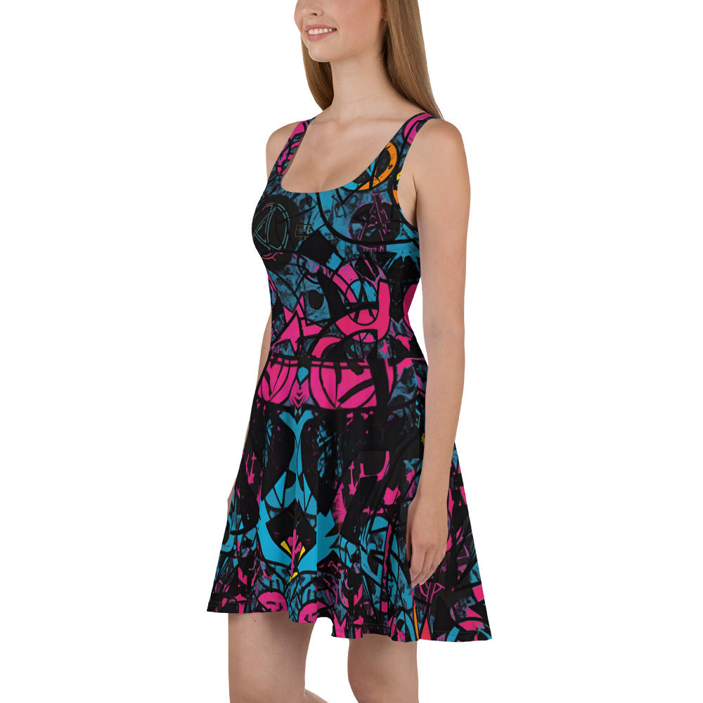 Echoes #2 Skater Dress