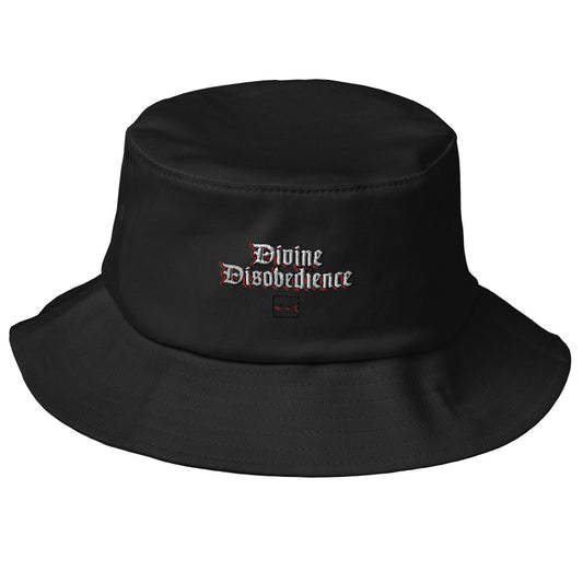 Divine Disobedience Embroidered Old School Bucket Hat